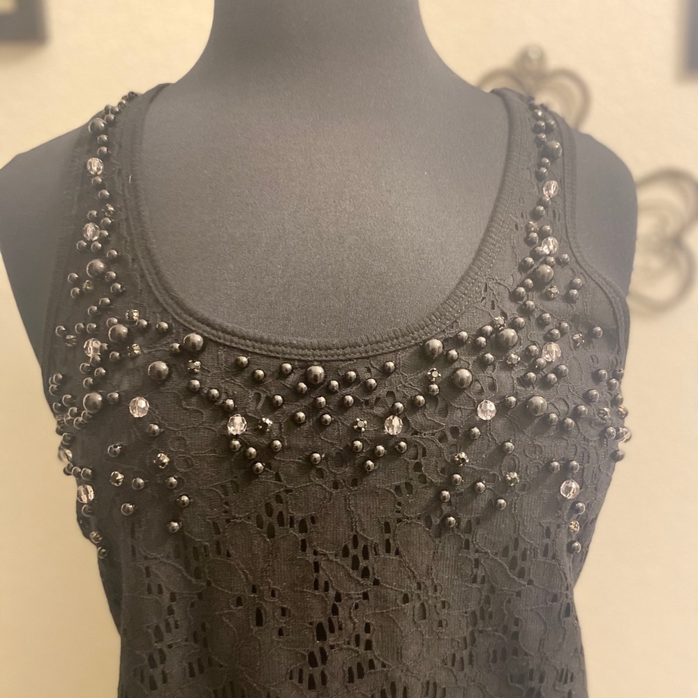 NWT Express beaded lacey top